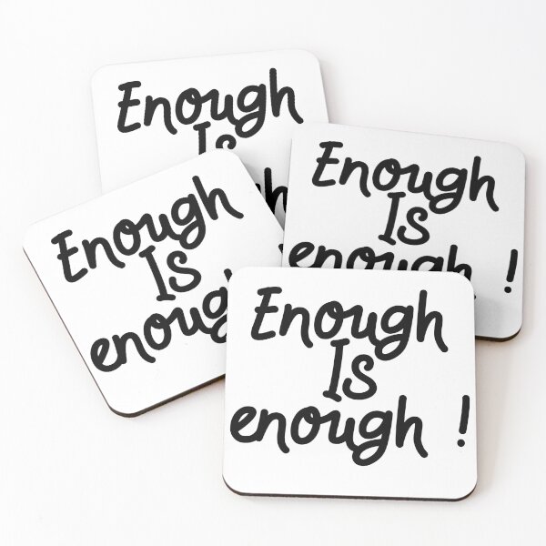 Item preview, Enough is enough  designed and sold by Lupappdesigns.