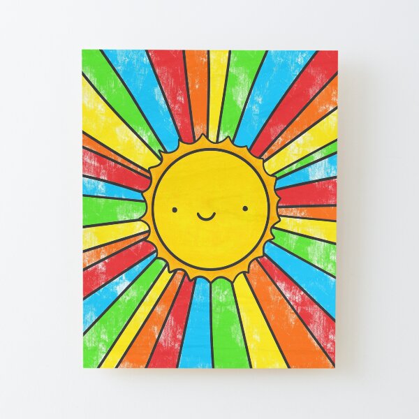 Radiate Positivity Wood Mounted Print