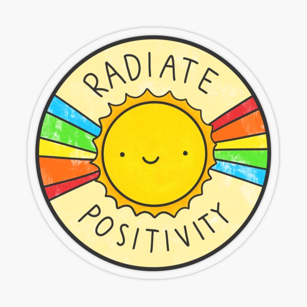 Radiate Positivity Transparent Sticker