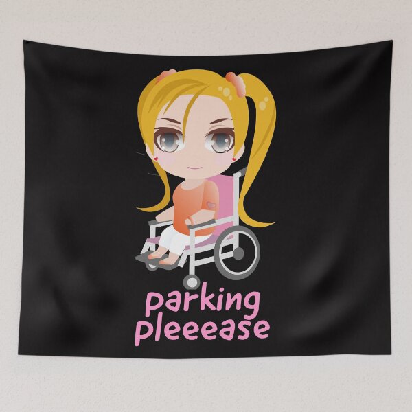 Item preview, parking please.girl on a wheelchair designed and sold by doctors-apparel.