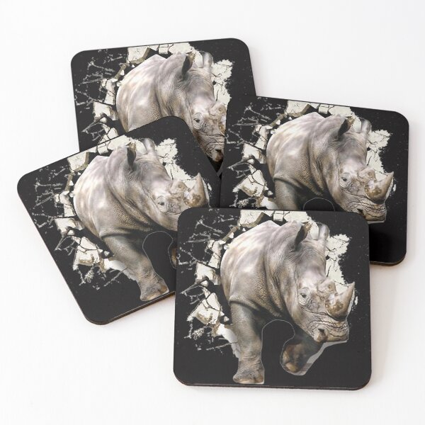 Item preview, 3D Rhino T-Shirt - African Safari Animal Rhinoceros designed and sold by RussellRoss.