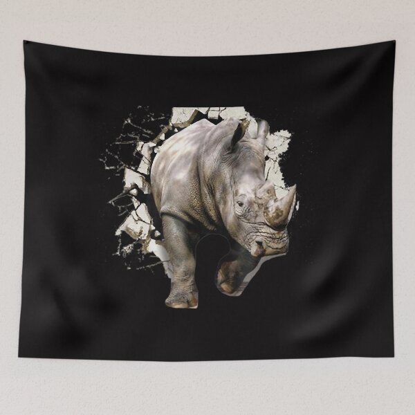 Item preview, 3D Rhino T-Shirt - African Safari Animal Rhinoceros designed and sold by RussellRoss.