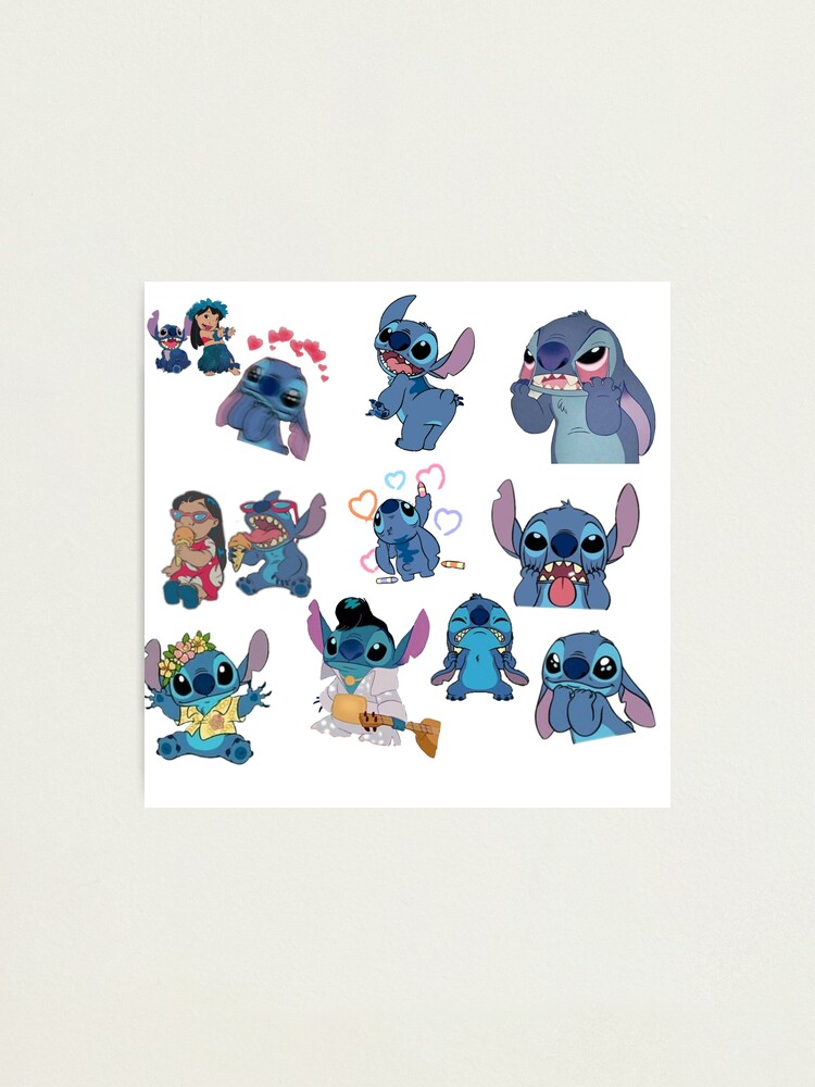 Stitch sticker set  Art Print for Sale by ashleyherkie