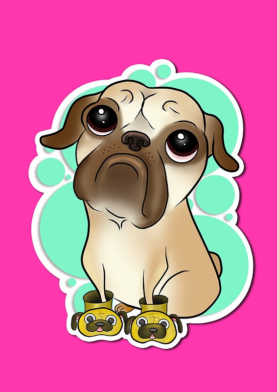 they-re-not-real-puggies-are-they-by-christine-valentine-redbubble