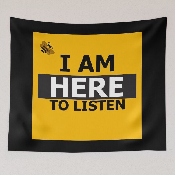 Item preview, I Am Here To Listen designed and sold by Fas Designs.