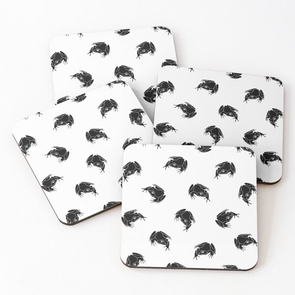 Item preview, Simple Modern Frog Pattern (solid black) designed and sold by only-two.