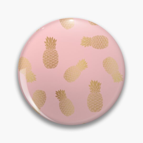 Item preview, Pink and Gold Pineapple Pattern designed and sold by Julie Erin Designs.