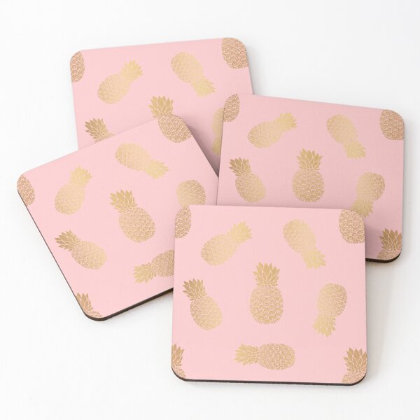 Item preview, Pink and Gold Pineapple Pattern designed and sold by Julie Erin Designs.