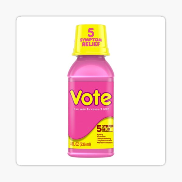 Vote with your gut. Sticker
