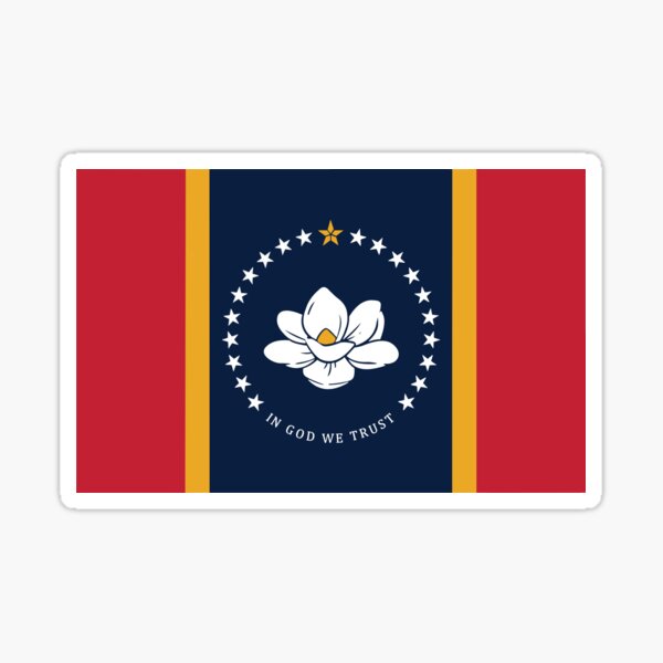 Item preview, "The New Magnolia" Mississippi Flag designed and sold by elalf.