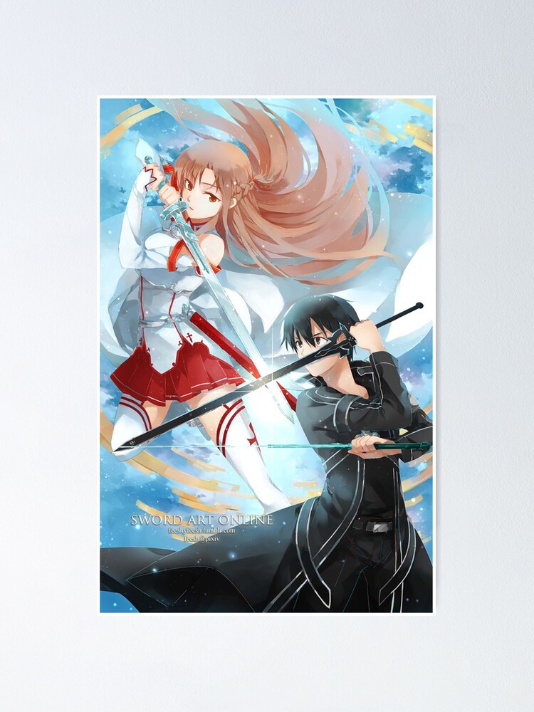 Sword Art Online Chibi Sword Art Online Cute Sword Art Poster By Whitneyhendrix Redbubble