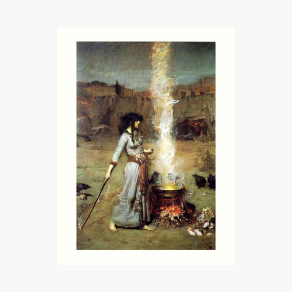 The Magic Circle - John William Waterhouse Art Print
