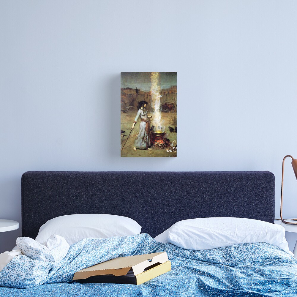 The Magic Circle - John William Waterhouse Canvas Print