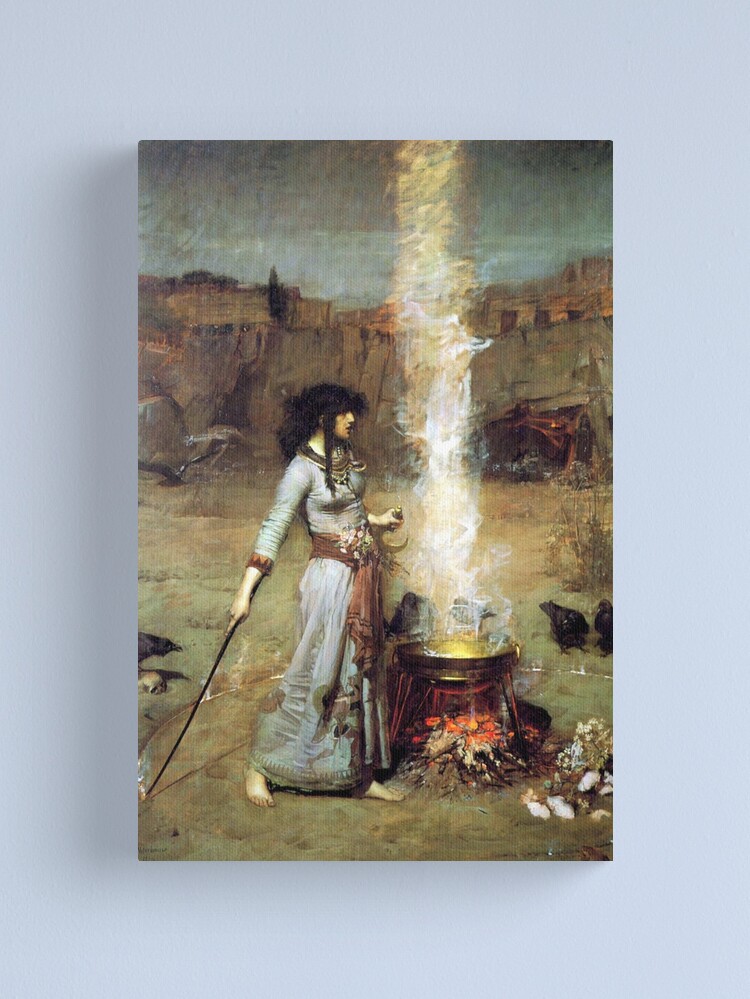 Alternate view of The Magic Circle - John William Waterhouse Canvas Print