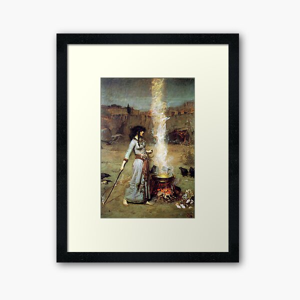 The Magic Circle - John William Waterhouse Framed Art Print