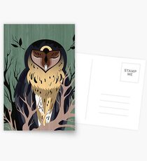 Wooden Owl Postcards