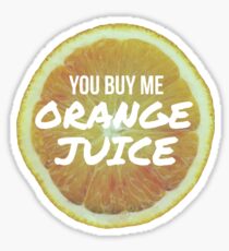 Orange Juice - 400 Lux - Lorde Sticker