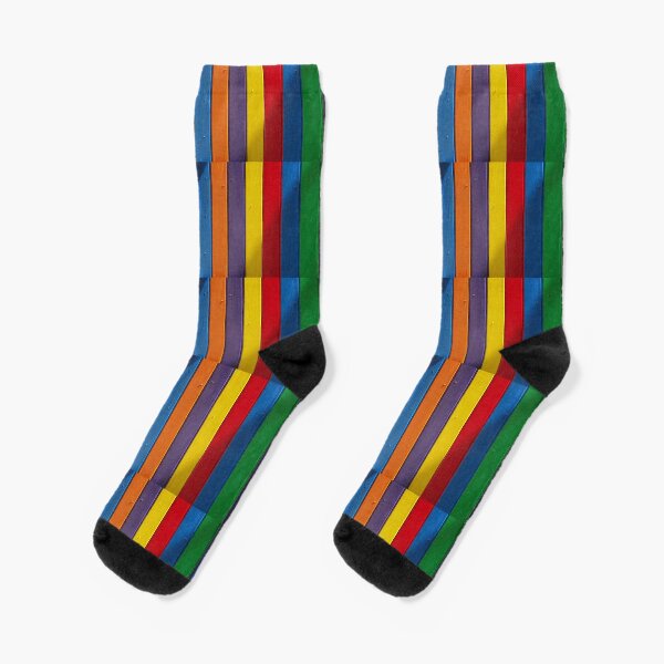 Rainbow, Rainbow mask, Rainbow socks Socks