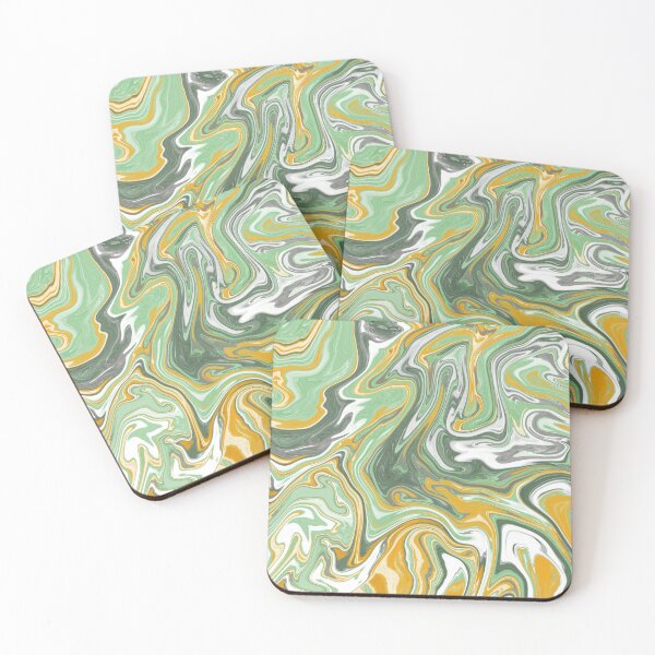Item preview, Yellow Green Marbled designed and sold by ari-yen.