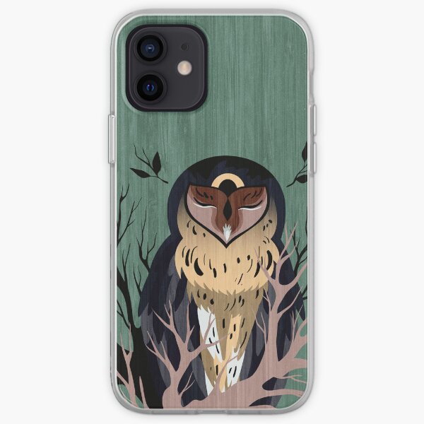 Wooden Owl iPhone Soft Case