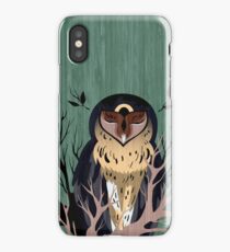 Wooden Owl iPhone Case
