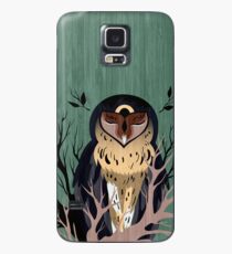 Wooden Owl Hülle & Klebefolie für Samsung Galaxy