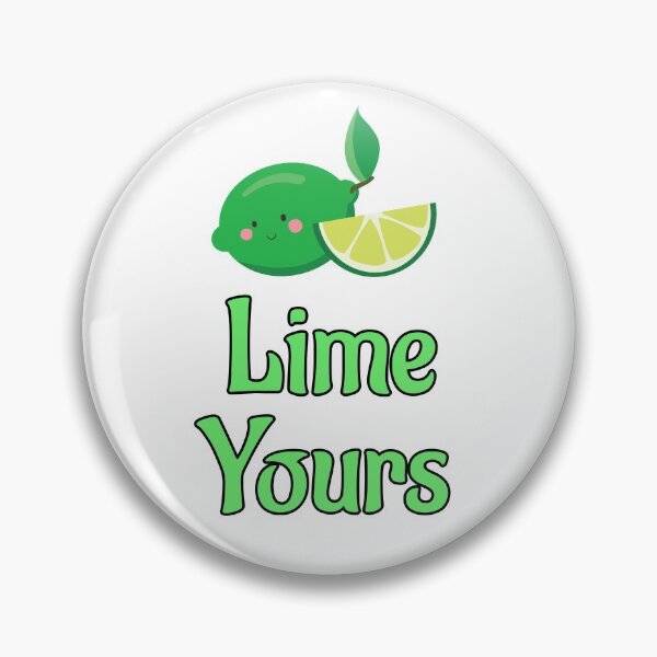 Item preview, Lime Yours Cute Cartoon Lime Wedge designed and sold by TheButtonCrew.