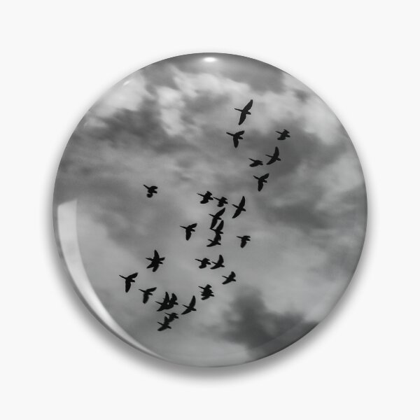Item preview, birds in flight in a dramatic sky designed and sold by ricobarinas.