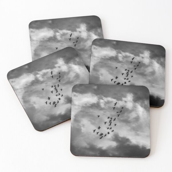 Item preview, birds in flight in a dramatic sky designed and sold by ricobarinas.