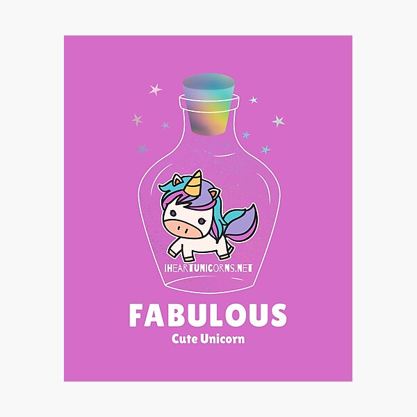 Fabulous Cute Unicorn Impression photo