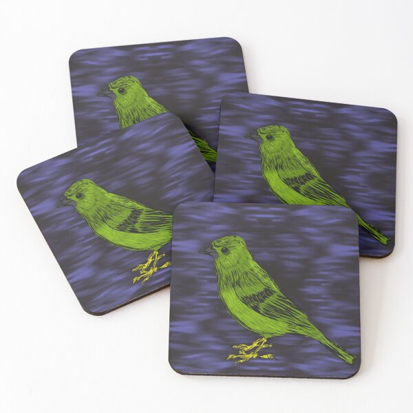 Item preview, Green Bird on Funky Purple  designed and sold by Slydell1.