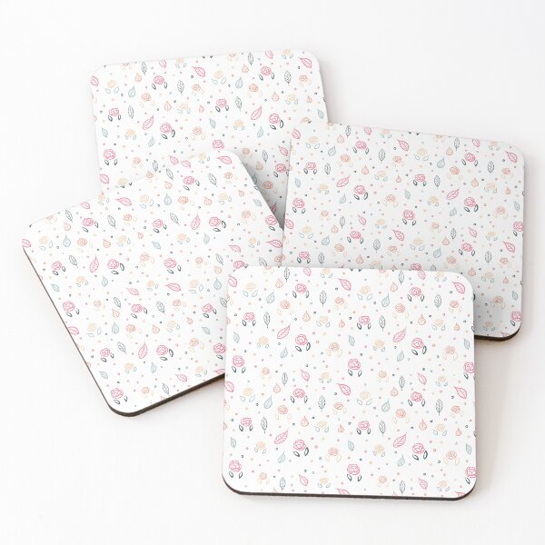 Item preview, Cute Rose and Leaf Pattern - Transparent designed and sold by monitdesign.