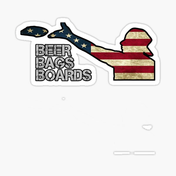 Aperçu de l'œuvre Bière Sacs Boards Cornhole USA Flag créée et vendue par ClarkeLilly.