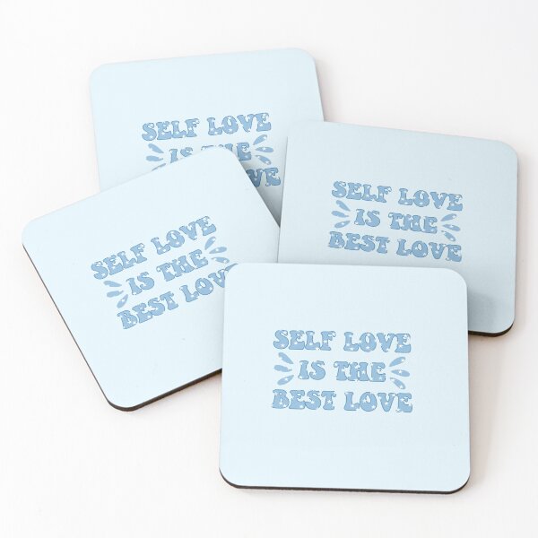 Item preview, Self love is the best love blue stars designed and sold by Christiana Nicole.