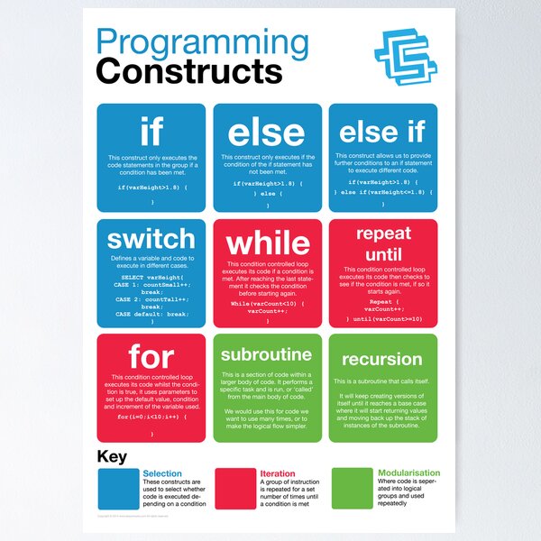 Item preview, Programming Constructs (Coding Literacy) designed and sold by lessonhacker.