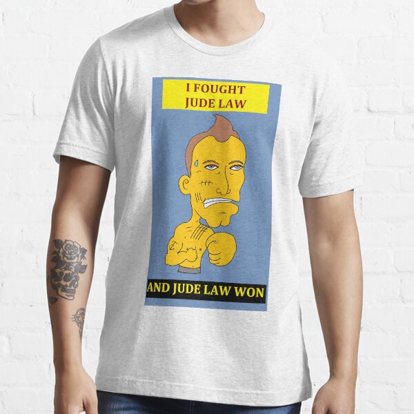 I Fought Jude Law And Jude Law Won (Lilac Background) Essential T-Shirt