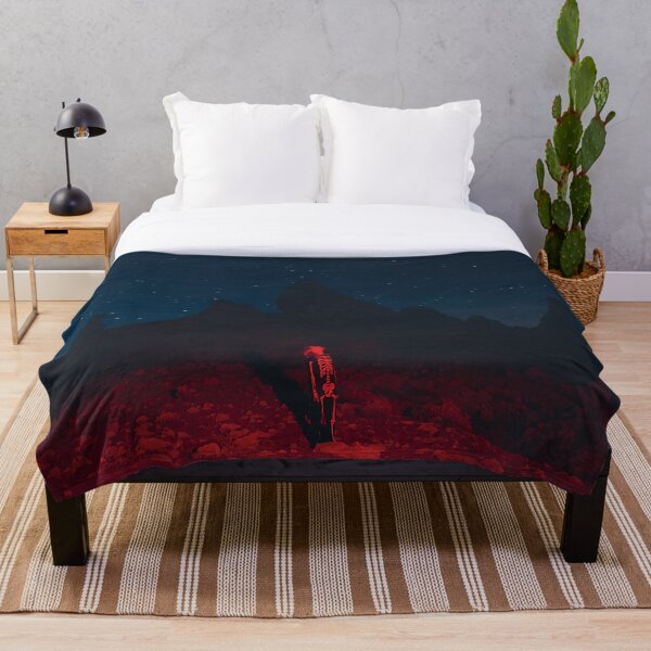 Night Bridgers Land Star Throw Blanket