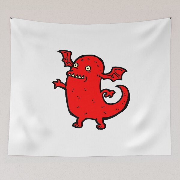 Item preview, Mr Red Winged Ear Monster  designed and sold by wildflowerperks.