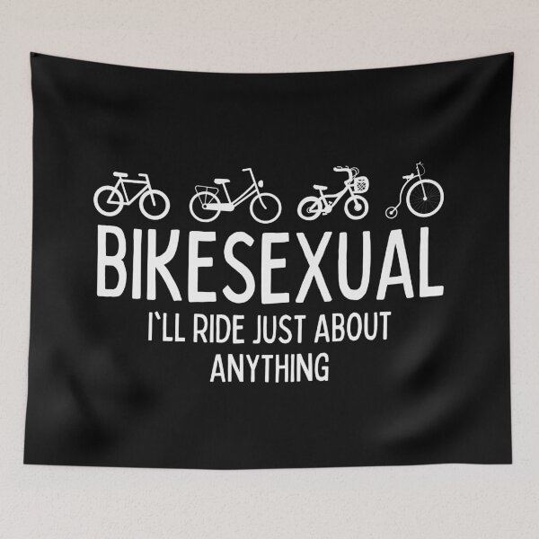 Item preview, Bikesexual Funny Bicycle Bike Cycling designed and sold by good vibes clothing.