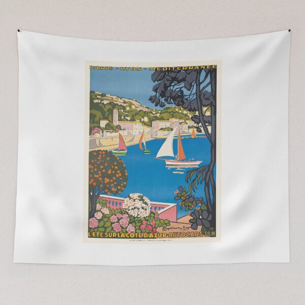 Item preview, 1926 FRANCE Summer On The Cote D'Azur Travel Poster designed and sold by retrographics.