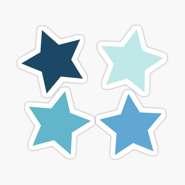 Item preview, blue four-pack star set designed and sold by rj-xo.