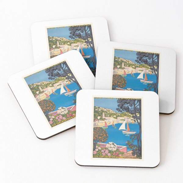 Item preview, 1926 FRANCE Summer On The Cote D'Azur Travel Poster designed and sold by retrographics.