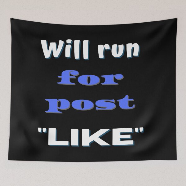 Item preview, Funny Runner Running For Post "Likes" designed and sold by Damitparasayo.