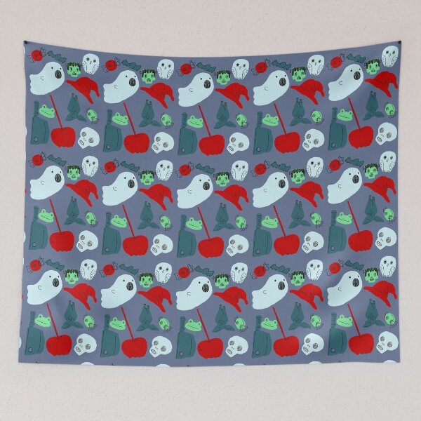 Item preview, Cute Halloween Art Print - Seasonal Spooky Fall Pattern designed and sold by sheehanstudios.