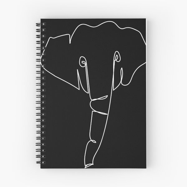 Item preview, Minimalist One Line Drawing Sumatran Elephant  designed and sold by CamilleIllus.