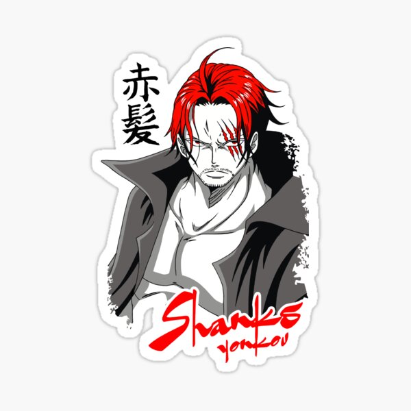 Shanks One Piece Stickers Redbubble