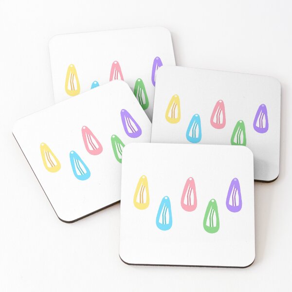 Item preview, BARRETTE HAIR CLIP STICKER PACK designed and sold by Glossypop.