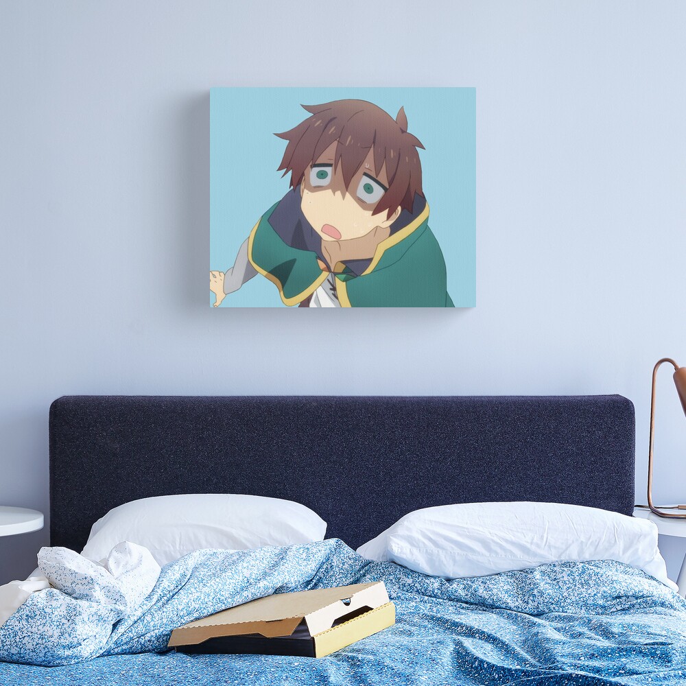 Anime Manga Cute Konosuba Sato Kazuma R8 Poster Painting Canvas Prints  Bedroom Large home decor Wall Art Picture canvas wall 08×12inch(20×30cm) :  : Home