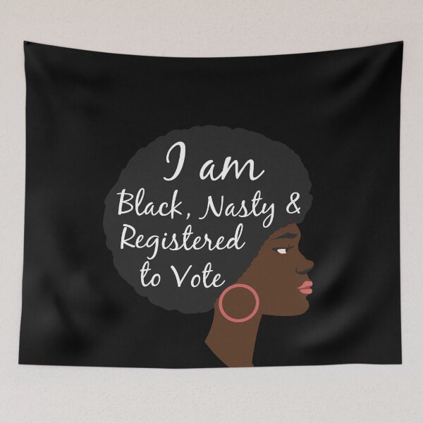 Aperçu de l'œuvre Black Queen | Femmes méchantes | Vote 2020 créée et vendue par LushCatDesign.