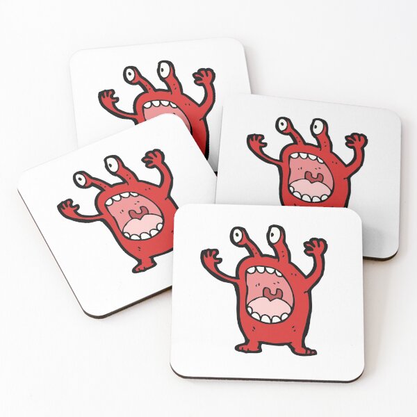 Item preview, Mr Peek Ka Boo Red Monster designed and sold by wildflowerperks.
